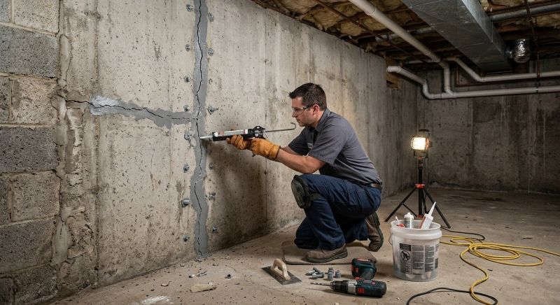 Basement Crack Repair in Murrieta, CA