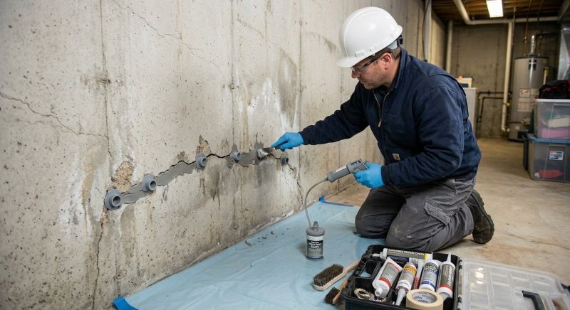 Basement Crack Repair in Murrieta, CA