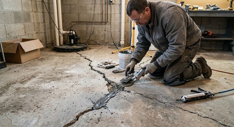 Cracked Basement Floor Repair in Murrieta, CA