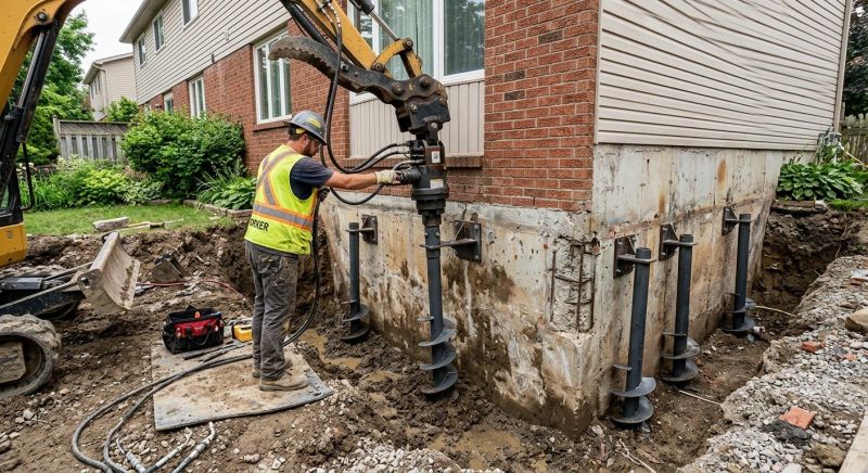 Helical Piers Installation in Murrieta, CA