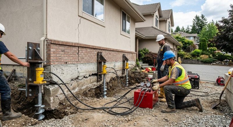 Sinking Foundation Lifting in Murrieta, CA