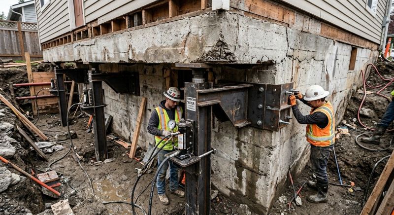 Sinking Foundation Lifting in Murrieta, CA