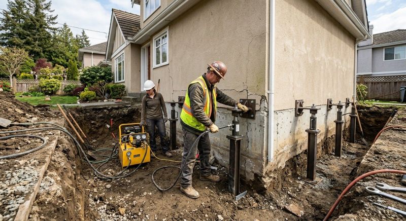 Sinking Foundation Repair in Lake Forest, CA
