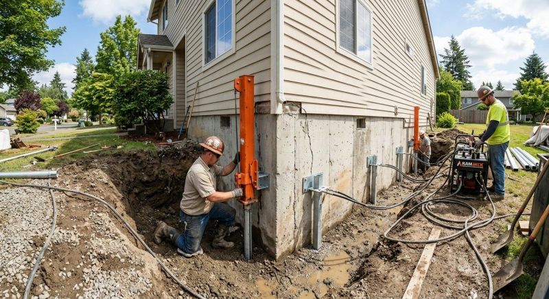 Sinking Foundation Repair in Trabuco Canyon, CA